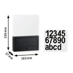 Outdoor Solar House Number Neda IP44 PIR Anthracite Insect Friendly