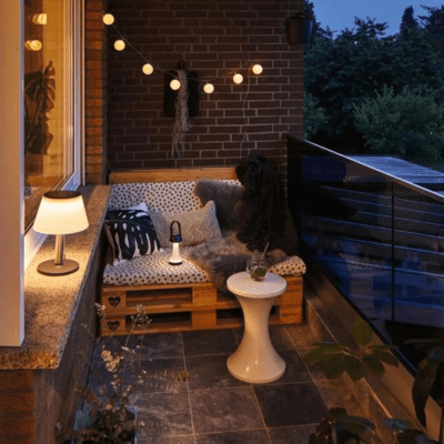 Outdoor Solar Table Luminaire Lillesol IP44 3000K 100lm 3-Step Dim