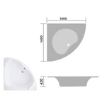 Luxe Corner Bath Panel