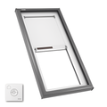 VELUX Fixed Curb Mount Skylight - White Solar Powered Shade