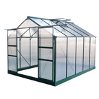 Harvester Walk-In Aluminium Polycarbonate Greenhouse 8ft x 12ft