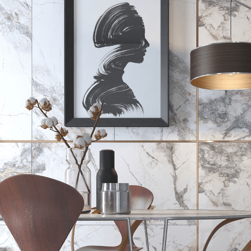 Invisible Marble Effect Grey - All Sizes