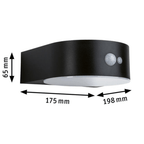 Outdoor Solar Eileen PIR 2200K IP44 Insect Friendly