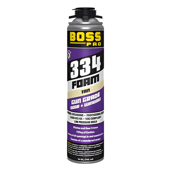 Boss 334 - Window and Door Gun Foam - 24oz (Box of 12)