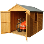 Shiplap Double Door Apex Warwick Shed w/ Window - 8ft x 6ft