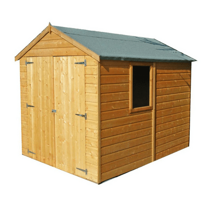 Shiplap Double Door Apex Warwick Shed w/ Window - 8ft x 6ft