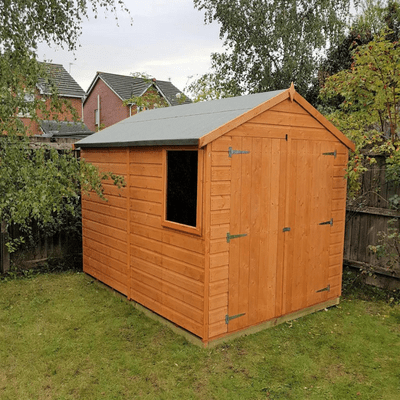 Shiplap Double Door Apex Warwick Shed w/ Window - 8ft x 6ft