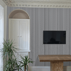 Wooden Slat Acoustic Wall Panel 2400mm x 600mm x 21mm - All Colours