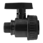 Wall Flange Kit 32mm MDPE + Large Plastic Valve 3/4" BSP