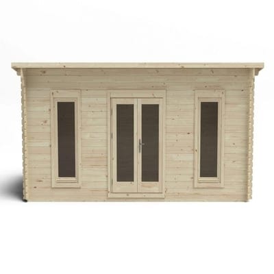 Forest Arley 6m x 3m Cabin - Pent Roof, Double Glazed Polyester Felt, (Plus Underlay)