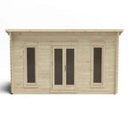 Forest Arley 6m x 3m Cabin - Pent Roof, Double Glazed Polyester Felt, (Plus Underlay)