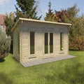 Forest Arley 6m x 3m Cabin - Pent Roof, Double Glazed Polyester Felt, (Plus Underlay)
