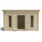 Forest Arley 6m x 3m Cabin - Pent Roof, Double Glazed 24kg Polyester Felt (No Underlay)