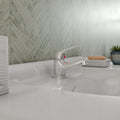 Eco Mono Basin Mixer Tap with Push Button Waste - Chrome