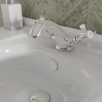 Ripple Basin Mixer Tap with Push Button Waste