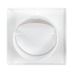 Through Wall Ventilation Kit DL0163 Louvre Vent with White External Vent