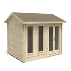 Forest Chiltern 4m x 3m Log Cabin - Apex Roof, Double Glaze Felt (Plus Underlay)