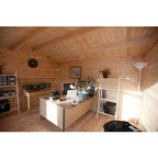 Forest Chiltern 4m x 3m Log Cabin - Apex Roof, Single Glazed with Felt Shingles and Underlay