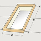 VELUX Aluminum Flashing Kit with Underlayment for Curb Mount Skylights