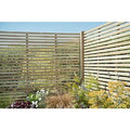 Forest 6ft x 5ft Pressure Treated Contemporary Slatted Fence Panel