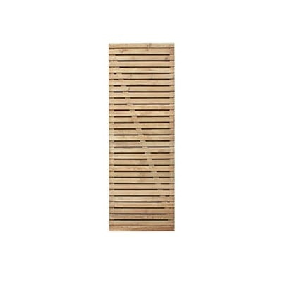 Forest Double Slatted Gate x 6ft (h)