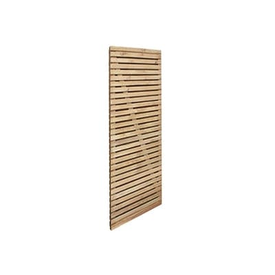 Forest Double Slatted Gate x 6ft (h)