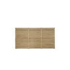 Forest 6ft x 5ft Pressure Treated Contemporary Double Slatted Fence Panel