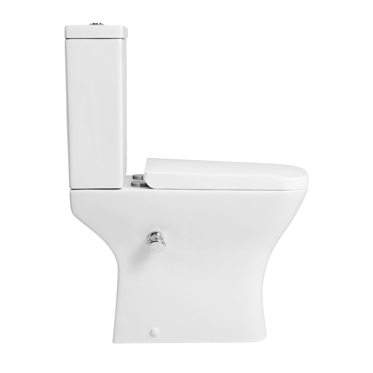 Venice Built-in Bidet Close Coupled Toilet with Cistern & Soft Close Seat - White