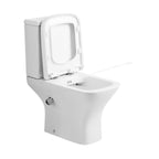 Venice Built-in Bidet Close Coupled Toilet with Cistern & Soft Close Seat - White