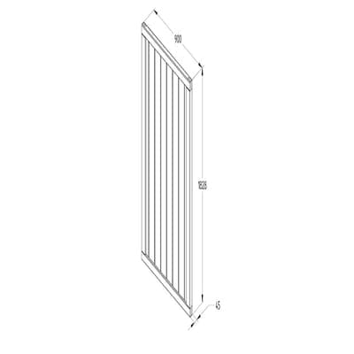 Forest Vertical Tongue & Groove Gate x 6ft (h)