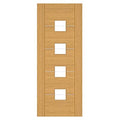 Valencia Prefinished Oak Glazed Internal Door