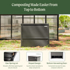 Modern Metal Compost Bin