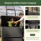 Modern Metal Compost Bin