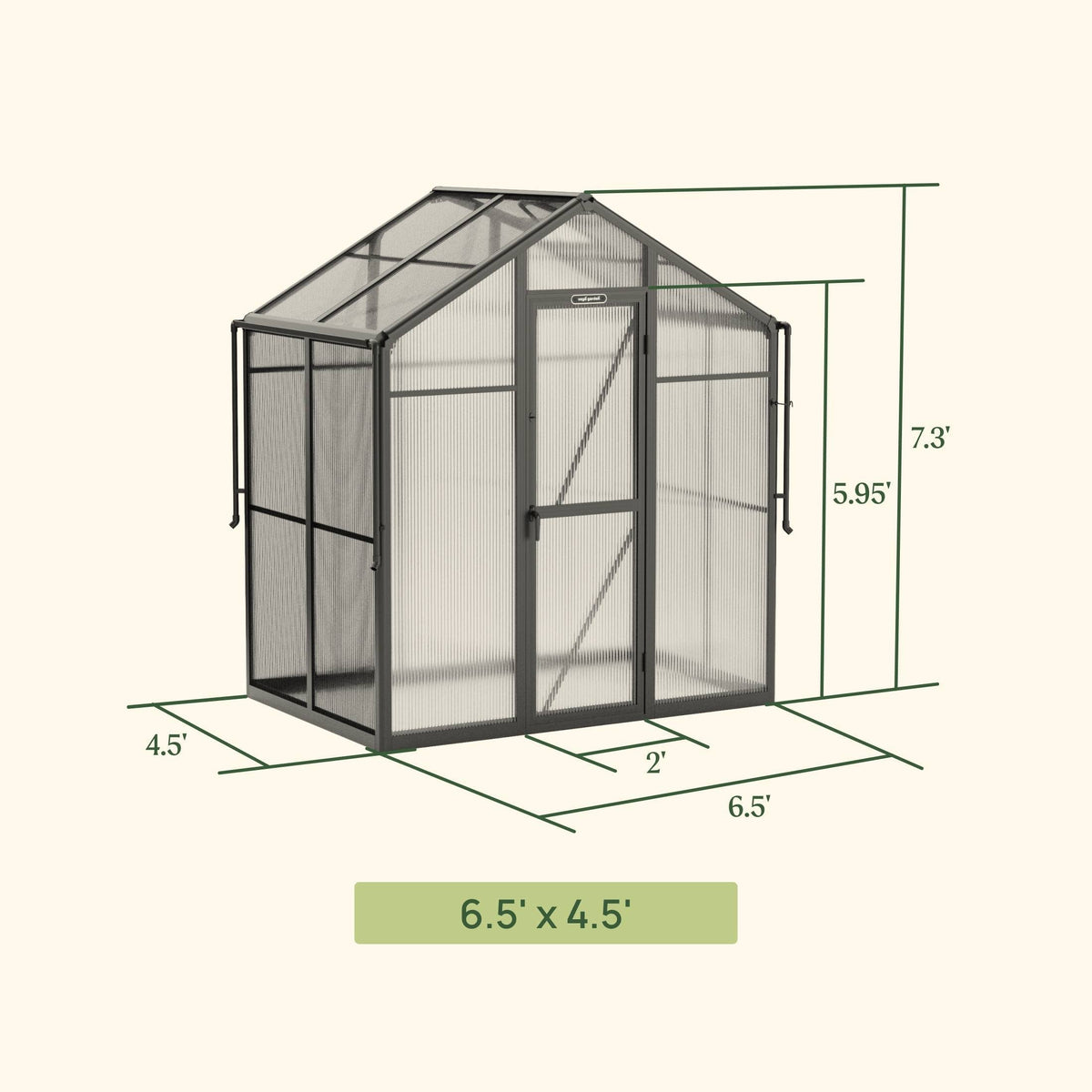 Vego Junior Victorian Greenhouse - 6.5ft Wide