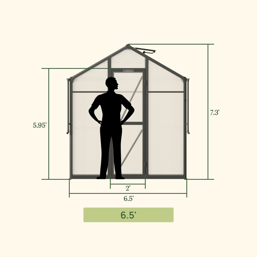 Vego Junior Victorian Greenhouse - 6.5ft Wide