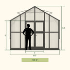 Vego Victorian Greenhouse - 10.5ft Wide