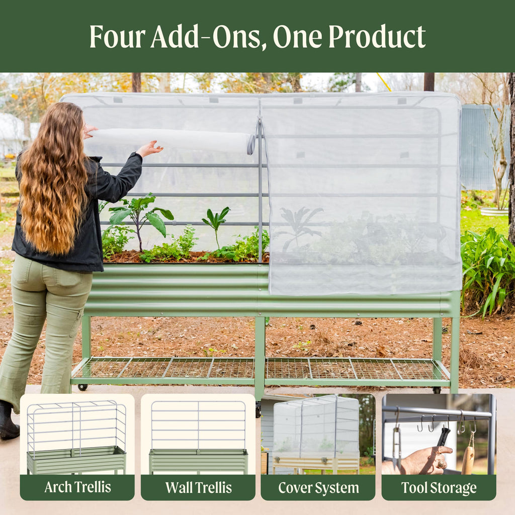 Mesh Cover System for Elevated Bed