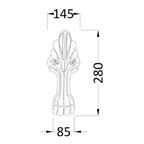 Victorian Bath Leg Set