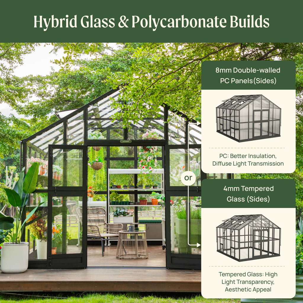 Vego Victorian Greenhouse - 10.5ft Wide