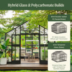 Vego Victorian Greenhouse - 10.5ft Wide