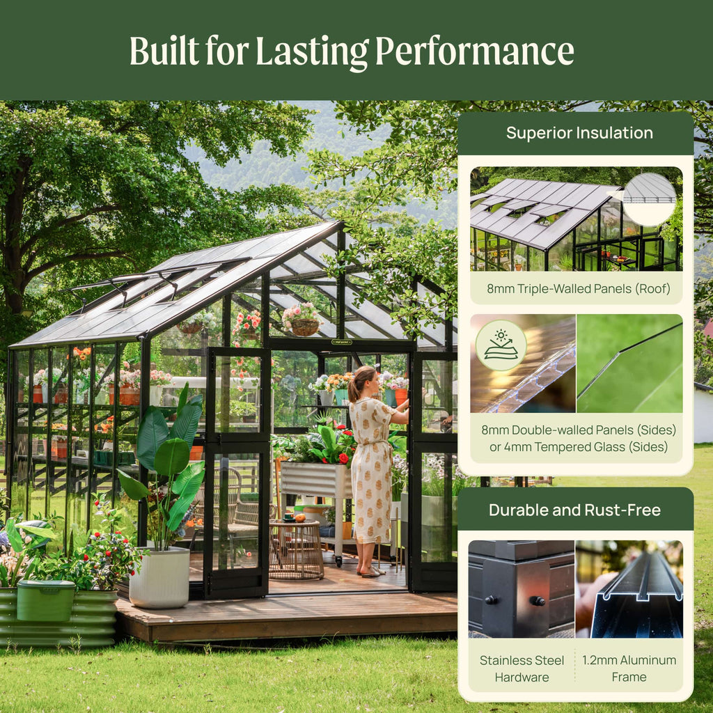 Vego Victorian Greenhouse - 10.5ft Wide