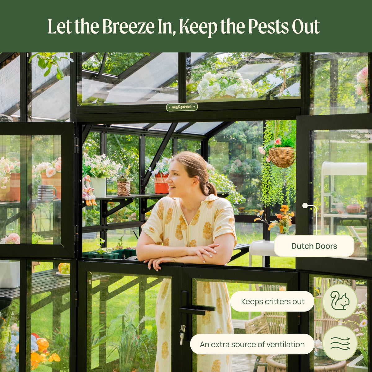Vego Victorian Greenhouse - 10.5ft Wide