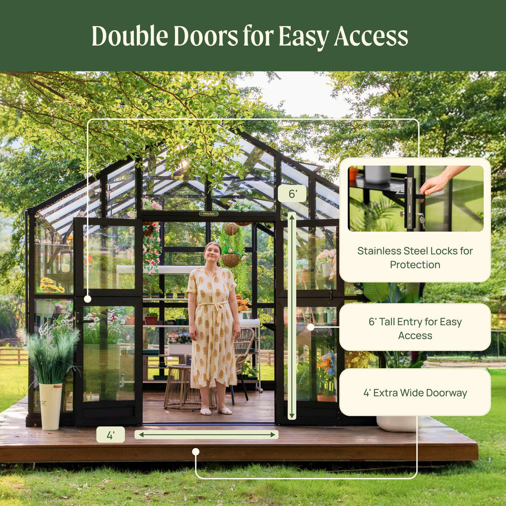Vego Victorian Greenhouse - 10.5ft Wide