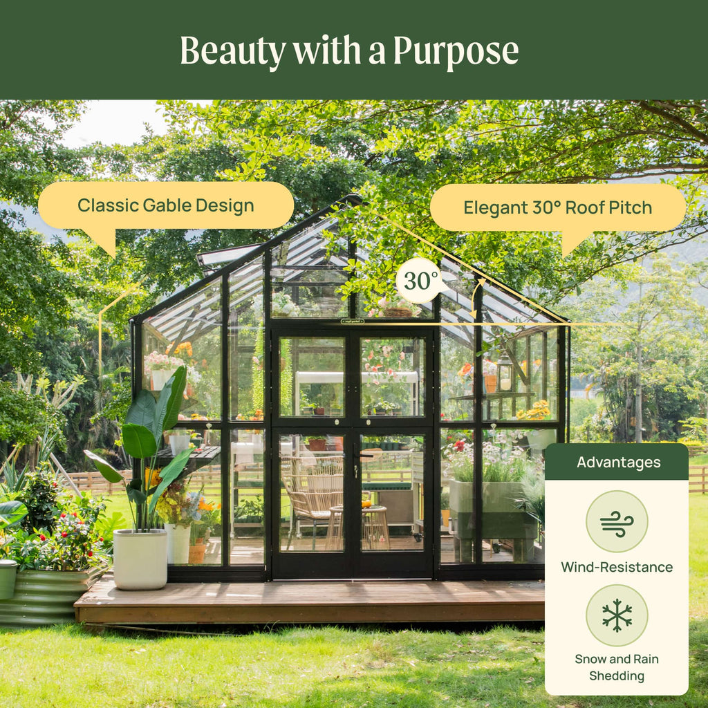 Vego Victorian Greenhouse - 10.5ft Wide