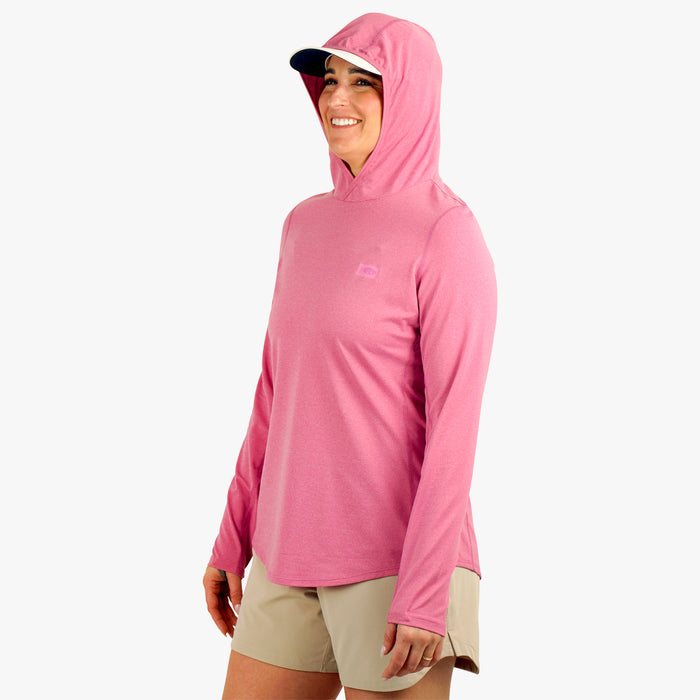 Aftco Women's Air O Mesh Hooded Fishing Shirt