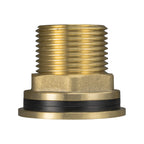 Water Butt Brass Kit 3/4" with Extended Brass Chrome Tap 1/2"  Barb