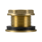 Water Butt Brass 1" BSP Male - 3/4" BSP Female and Drill Bit
