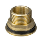 Water Butt Brass 1" BSP Male - 3/4" BSP Female and Drill Bit