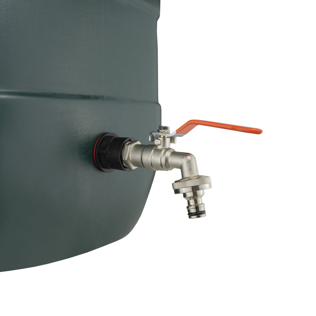 Water Butt Kit 1/2" with Quick Connect Lever Tap and Drill Bit