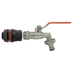 Water Butt Kit 1/2" with Quick Connect Lever Tap and Drill Bit